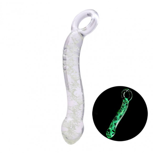 MizzZee - Glow In The Dark Galaxy Crystal Dildo (Pull Ring Model)